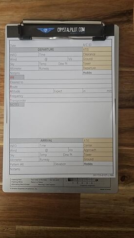 Crystal Pilot VFR-IFR Flight Notepad For Pilot Kneeboard - Vital Aviation Kneeboard Flight Bag Accessory For Your Travel Bag - Organized Pilot Kneeboard Notepad - 3 Pack in Saudi Arabia
