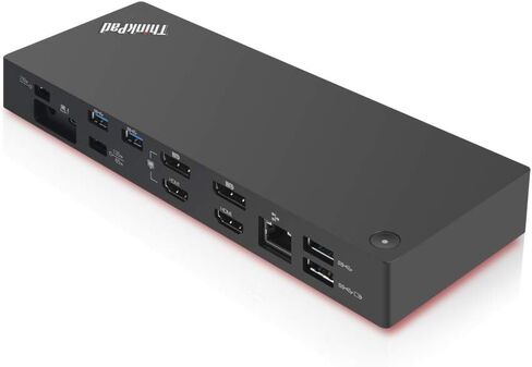 Lenovo ThinkPad Thunderbolt 3 Dock Gen 2 135W (40AN0135) Dual UHD 4K Display Capability, 2 HDMI, 2 DP, USB-C, USB 3.1 with 3 Years Warranty Card in Saudi Arabia