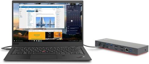 Lenovo ThinkPad Thunderbolt 3 Dock Gen 2 135W (40AN0135) Dual UHD 4K Display Capability, 2 HDMI, 2 DP, USB-C, USB 3.1 with 3 Years Warranty Card in Saudi Arabia