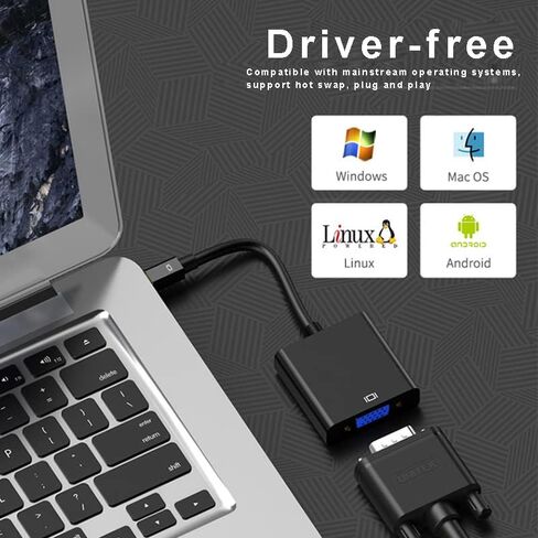 ارفين محول منفذ عرض صغير الى VGA لتوصيل جهاز ماك او اللابتوب بشاشة VGA in Kuwait