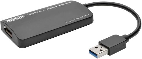 Tripp Lite USB 3.0 SuperSpeed to DisplayPort Dual-Monitor External Video Graphics Card Adapter, 512 MB SDRAM, 4K x 2K (U344-001-DP-4K) in Saudi Arabia
