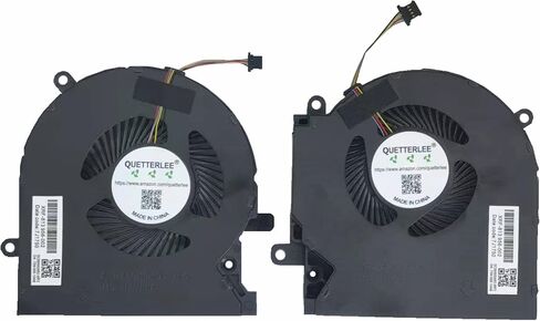 QUETTERLEE New Laptop CPU+GPU Cooling Fan for HP OMEN 15-EK 15-EN TPN-Q236 TPN-Q238 15-EK0023DX 15-EK0020CA 15-EK0013DX 15-EK0008CA Series M04216-001 ND8CC02-19J22 M04215-001 ND8CC02-19J23 DC12V Fan in Saudi Arabia