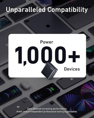 150W USB C Charger, Anker 747 Charger ( GaNPrime), 4-Port Fast Compact Foldable Gan Charger for MacBook Pro/Air, iPhone 14/Pro, iPad Pro, Dell XPS 13, Galaxy S22/S21, Note 20/10+, Pixel and More in Kuwait