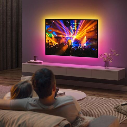 Greenstell TV Wall Mount with LED Lights, Tilt TV Mount for 37"-75" Flat/Curved TVs, Low Profile Wall Mount TV Bracket Fit 16"-24" Stud, Max VESA 600x400mm, Holds up to 132lbs in Kuwait