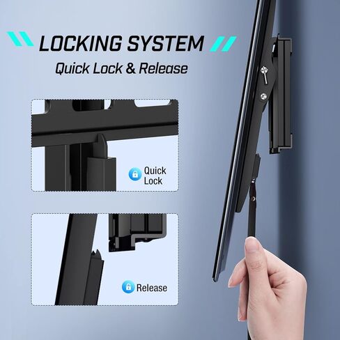Greenstell TV Wall Mount with LED Lights, Tilt TV Mount for 37"-75" Flat/Curved TVs, Low Profile Wall Mount TV Bracket Fit 16"-24" Stud, Max VESA 600x400mm, Holds up to 132lbs in Kuwait