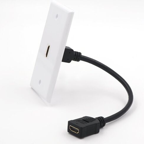 VCE 2-Pack HDMI Keystone Jack, Female to Female HDMI Pigtail Cable 4K HDMI Keystone Coupler for Keystone Wall Plate - 6 Inch in Saudi Arabia