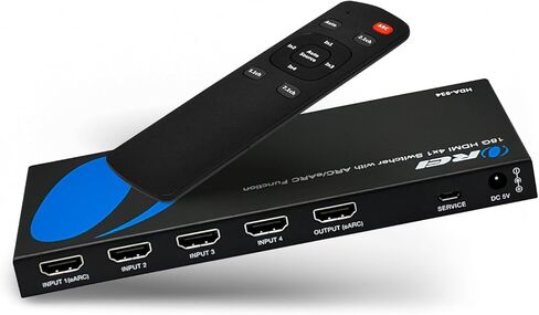 OREI eARC 4K 60Hz Dolby Atmos Audio Extractor Switch with 3 Inputs - Connect ARC/eARC Soundbar. HDMI 2.0 and HDCP 2.2 Compliant - CEC Pass Through - HDR, Dolby Vision and HDR10 Support (HDA-934) in Saudi Arabia