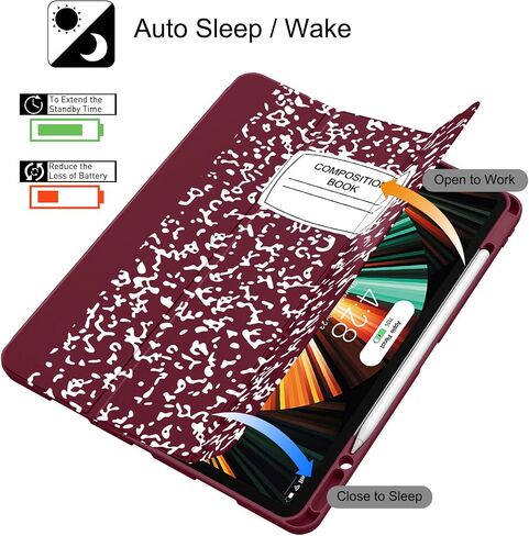 Soke Case for iPad Air 13 Inch (M4/M3/M2,2026-2024), Book Black in Saudi Arabia