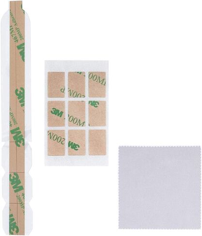 Baffo Plastic Slide Mount Holder Tabs, Removable Adhesive Strips for Privacy Screen Replacement Set of Holder Tabs for Laptop or Computer Monitor Privacy Filter with a Cleaning Cloth in Saudi Arabia