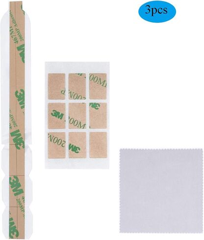 Baffo Plastic Slide Mount Holder Tabs, Removable Adhesive Strips for Privacy Screen Replacement Set of Holder Tabs for Laptop or Computer Monitor Privacy Filter with a Cleaning Cloth in Saudi Arabia