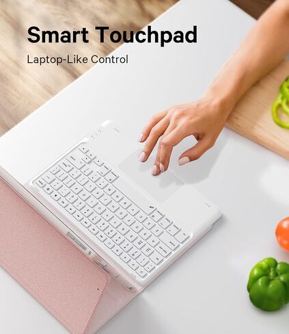 حافظة GreenLaw iPad 9.7 بوصة مع لوحة مفاتيح، iPad الجيل السادس (2018)، iPad الجيل الخامس (2017)، iPad Air 2 (2014)، 7 ألوان خلفية، تدعم جهازين BT، لوحة مفاتيح تعمل باللمس لجهاز iPad Pro 9.7، أزرق in Kuwait
