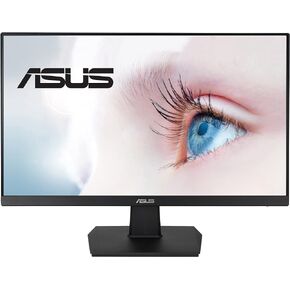 شاشة كمبيوتر ASUS 23.8 بوصة عالية الدقة بالكامل، 1080 بكسل، HDMI، VGA، العناية بالعين، زاوية عرض واسعة 178 درجة - VA249HE، أسود in Kuwait