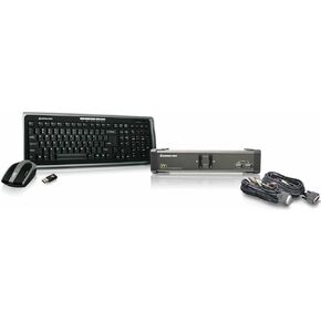IOGEAR 2-Port DVI KVMP Switch w/Full Set of Cables, (GCS1102 TAA Compliant), Black in Saudi Arabia