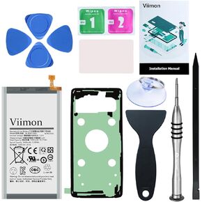 مجموعات استبدال البطارية Viimon S10e (ترقية جديدة) لهاتف Samsung Galaxy S10e SM-G970U جميع الموديلات مع لاصق ودليل التثبيت ومجموعات أدوات الإصلاح