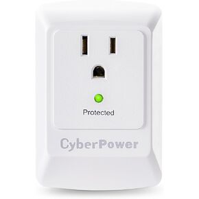 CyberPower CSB100W جهاز حماية من التيار المفاجئ، 900J/125 فولت، منفذ واحد، صنبور حائط in Kuwait