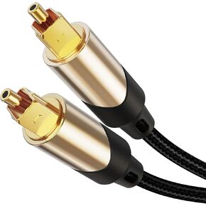 CableCreation Optical Audio Cable 12FT, Slim Optical Cable Digital Audio Cable with Gold Plated for Home Theater, Sound Bar, TV, PS4, Xbox, Playstation &More, 3.6M