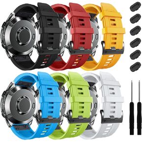 ZPJPPLX 22mm Quick-Fit Silicone Band Compatible with Garmin Fenix 8 Pro 47mm/E/7 Pro/7/6 Pro/6/5 Plus/5, Sport Replacement Straps For Approach S70/S62/Forerunner 970/965/955/quatix tactix 8 7 Pro 47mm in Kuwait