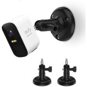 Adjustment Wall Mount Holder Compatible with Eufycam 2,eufyCam 2C/2C Pro, 2/2 Pro, 3C/S300, 3/S330 and Other Eufycams Compatible Models,1/4" Screw Camera Wall Mounts (2PACK, White)