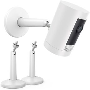 KIWI design Camera Wall Mount, Adjustable Indoor/Outdoor Security Wall Mount Compatible with Wyze Cam Pan and Other Surveillance Camera Models with 1/4 Inch Thread (2 Pack, Black)