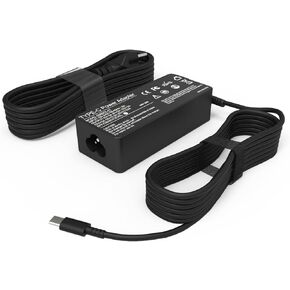 65W 60W USB Type C Charger for Dell Latitude 5420 5520 7420 5530 7430 5430 5540 7440 5440 7410 5320 7320 for Dell Chromebook 3100 3110 2 in 1 XPS 13 Plus 9320 LA65NM190 HA65NM190 AC Power Adapter