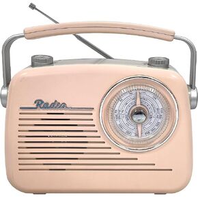 Wenpzeray D-216 AM FM SW Band Radio Portable Retro Transistor Receiver BT Speaker AC Power Battery Operated with Headphone Jack TF Card Jack USB Jack Suitable for Home or Outdoor (Black)