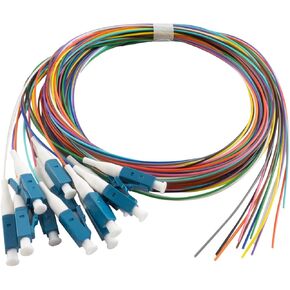 SC/UPC Fiber Optic Pigtail, 1.5 Meter 12 Strand Single Mode SC/UPC Square Head Fiber Optic Pigtail, Color Coded- 0.9mm for Networks Communication System in Kuwait