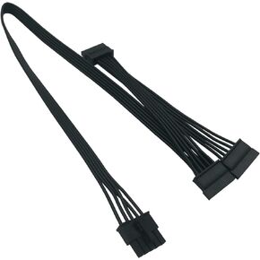 COMeap 5 Pin to 3X 15 Pin SATA Hard Drive HDD Power Adapter Cable Only for Cooler Master Modular Power Supply 20-in(50cm)