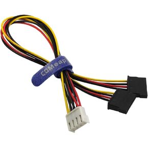 كابل محول الطاقة COMeap 4 Pin إلى SATA أنثى للقرص الصلب متوافق مع مسجل فيديو Hikvision 13 بوصة (33 سم) (عبوتان)
