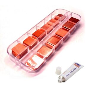 Easycargo 100pcs 12 sizes 15mm Copper Pad Shim Kit, Pure Copper Heatsink C1100, Low Profile Thermal Plate Cooler for Cooling PC Laptop GPU CPU IC Chips VGA RAM VRAM VRM PS5 M.2 SSD NVMe 2280 2242 2230 in Saudi Arabia