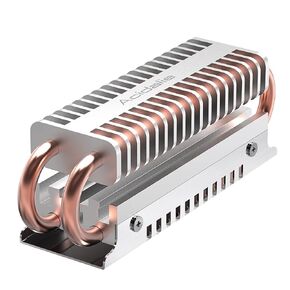 Acidalie M.2 SSD heatsink with Double Layer Aluminum and 4 Copper Heat Pipes Cooler for M.2 SSD 2280[Silver] in Kuwait