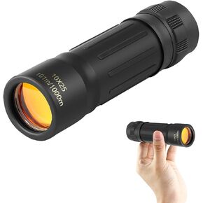 بيليشي تلسكوب أحادي العدسة صغير بحجم 10 × 25 عالي الطاقة وصغير وخفيف الوزن لمشاهدة الطيور والصيد والتخييم والسفر in Kuwait