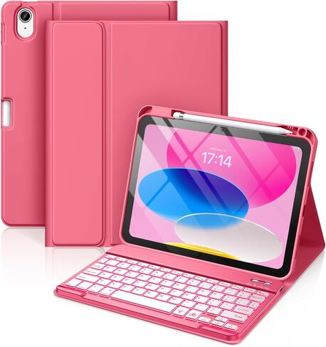Hamile for iPad A16 11th 10th Generation Case with Keyboard - Wireless in Kuwait