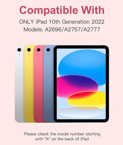 Hamile for iPad A16 11th 10th Generation Case with Keyboard - Wireless in Kuwait