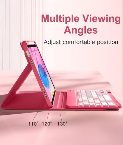 Hamile for iPad A16 11th 10th Generation Case with Keyboard - Wireless in Kuwait