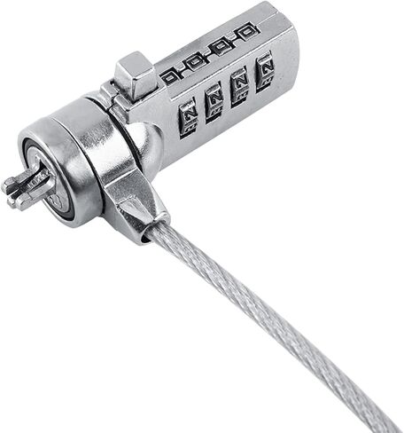 قفل مجموعة الكمبيوتر المحمول LIULDASHUN، سلسلة كابل قفل الكمبيوتر الآمن، رادع سرقة السلسلة 4 أرقام، حل أمان الكمبيوتر المحمول، لحماية السرقة على أجهزة الكمبيوتر المحمولة in Kuwait