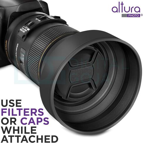 غطاء عدسة مطاطية قابلة للطي بصورة ألتورا 67 مم لعدسات الكاميرا مع خيط فلتر 67 مم in Kuwait