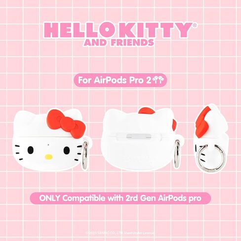 iFace Hello Kitty and Friends Cute Case [ Compatible with AirPods Pro 1/Pro 2, Not for Pro 3 ] - Kawaii Silicone Protective Cover [Carabiner Clip Included] [Wireless Charging] – Kuromi in Kuwait