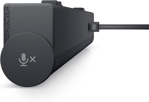 Dell SB522A Slim Conferencing Soundbar - Mute Microphone, Call Answer/End Controls, Indicator Light, Noise Reduction, Magnetic, USB Connector, Zoom Certification, Microsoft Teams Certified - Black in Saudi Arabia