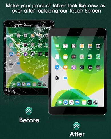 for iPad 9.7 2017 5th Screen Replacement for iPad 9.7 5th Gen 2017 Digitizer Repair Kits for iPad 9.7 A1822 A1823 Touch Screen Replacement with Home Button Black (No LCD Display) (Not for Air 1) in Saudi Arabia