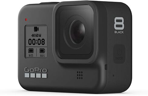 كاميرا جو برو هيرو 8 سوداء مقاومة للماء مع شاشة لمس 4 كيه الترا اتش دي فيديو بدقة 12 ميجابكسل مع خاصية تثبيت بث مباشر بدقة 1080 بكسل in Kuwait