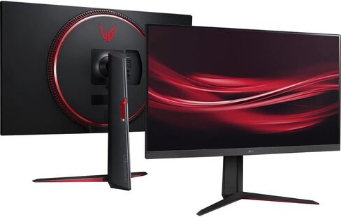 LG 32G600A-B 32-inch Ultragear QHD (2560 x 1440) Curved Gaming Monitor, 180Hz, 1ms, AMD FreeSync, HDMI, DisplayPort, Tilt/Height/Swivel Adjustable Stand, Black in Saudi Arabia