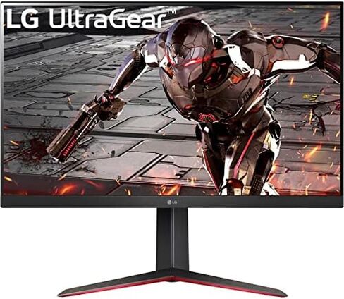 LG 32G600A-B 32-inch Ultragear QHD (2560 x 1440) Curved Gaming Monitor, 180Hz, 1ms, AMD FreeSync, HDMI, DisplayPort, Tilt/Height/Swivel Adjustable Stand, Black in Saudi Arabia