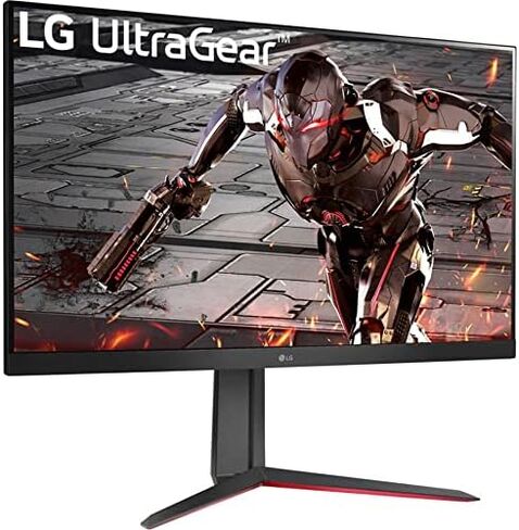 LG 32G600A-B 32-inch Ultragear QHD (2560 x 1440) Curved Gaming Monitor, 180Hz, 1ms, AMD FreeSync, HDMI, DisplayPort, Tilt/Height/Swivel Adjustable Stand, Black in Saudi Arabia