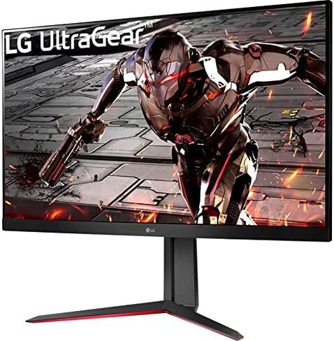 LG 32G600A-B 32-inch Ultragear QHD (2560 x 1440) Curved Gaming Monitor, 180Hz, 1ms, AMD FreeSync, HDMI, DisplayPort, Tilt/Height/Swivel Adjustable Stand, Black in Saudi Arabia