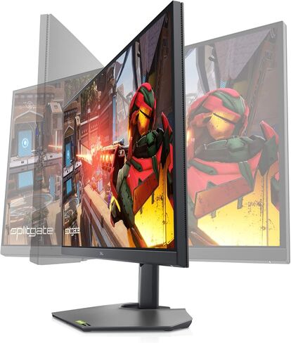 شاشة الألعاب G2724D من Dell - شاشة QHD مقاس 27 بوصة (2560 × 1440) وسرعة 165 هرتز وسرعة 1 مللي ثانية، ومتوافقة مع AMD FreeSync + NVIDIA G-SYNC، واتصال DP/HDMI، وإمكانية ضبط الارتفاع/المحور/الدوران/الإمالة - أسود in Saudi Arabia