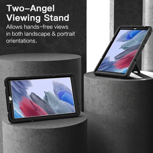 حافظة Grifobes لهاتف Samsung Galaxy Tab A7 Lite، غطاء واقٍ متين مقاوم للصدمات مقاس 8.7 بوصة مع حامل لجهاز 2021 Tab A7 Lite مقاس 8.7 بوصات SM-T220/T225/T227U للأطفال والأولاد والأطفال (أحمر + أزرق) in Kuwait