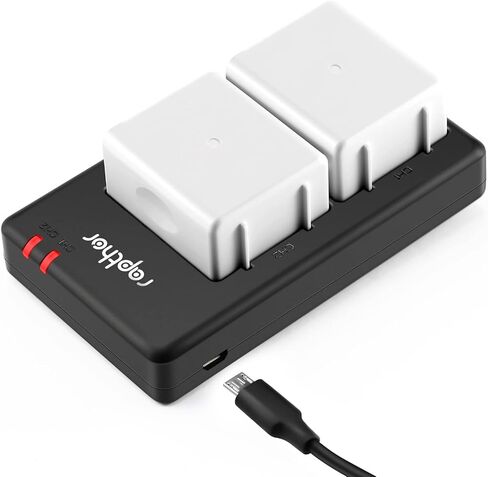 بطاريات بديلة مطورة من Rapthor بسعة 4950 مللي أمبير في الساعة مع شاحن، متوافقة مع كاميرات الأمان اللاسلكية Arlo Pro 4/Pro 3/Ultra/Ultra 2، بطارية تدوم طويلاً 3.85 فولت قابلة لإعادة الشحن، سهلة التركيب in Kuwait