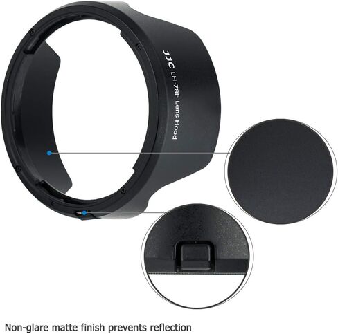 JJC Reversible Lens Hood for Canon RF 24-240mm f/4-6.3 is USM Lens | Replaces Canon EW-78F Hood, Compatible with 72mm Filter/Lens Cap, Reduces Lens Flare & Anti-Scratch, Durable ABS in Saudi Arabia