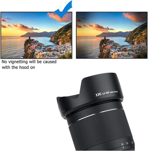 JJC Reversible Lens Hood for Canon RF 24-240mm f/4-6.3 is USM Lens | Replaces Canon EW-78F Hood, Compatible with 72mm Filter/Lens Cap, Reduces Lens Flare & Anti-Scratch, Durable ABS in Saudi Arabia