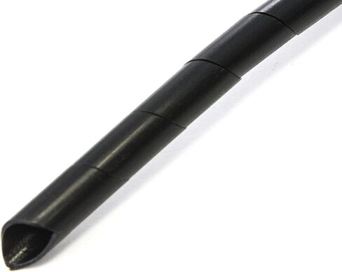 33FT PE 3/4 بوصة (20 مم) سلك كابل حلزوني من البولي إيثيلين الأسود لف خرطوم هيدروليكي أنبوب إدارة الكبلات كم حماية PC إدارة الكابل لكابل كمبيوتر السيارة حامل الأسلاك المنظم للكمبيوتر الشخصي والتلفزيون in Saudi Arabia